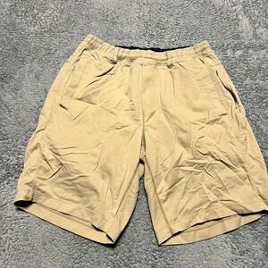 Birddogs Boom Shorts Mens Medium Beige Classic Lined Athletic Gym Tan